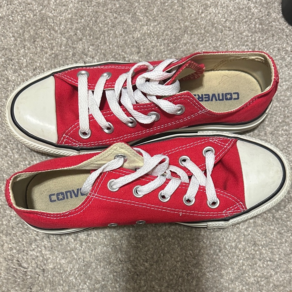 Converse Red and White Sneakers